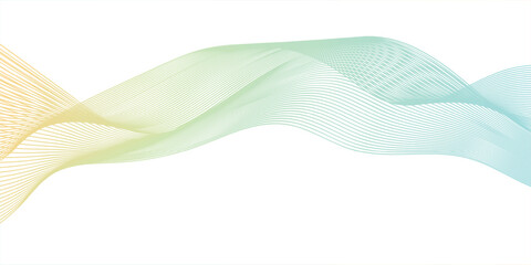 Layered digital composition with symmetrical waves and mesh accents

