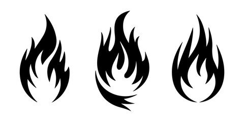 Naklejka premium GHS flammable hazard symbol vector on white background.