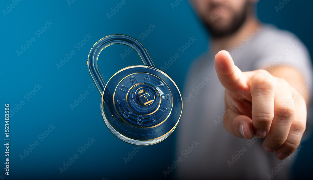 Aufkleber Enhance your online security with strong passwords and best practices.  Protect your data from cyber threats.