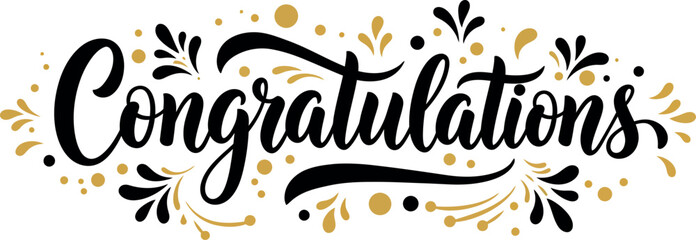 Obraz premium Elegant congratulations design with decorative elements for celebrations and special occasions vector illustration