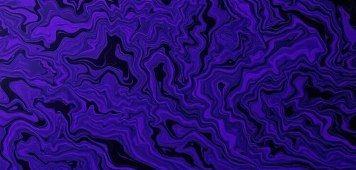 Fototapeta premium Intricate black and purple marbled texture, swirling patterns, black, wallpaper