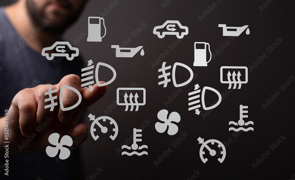 Poster Learn to recognize and understand your car's dashboard warning lights.  Prevent costly repairs by knowing what they mean!