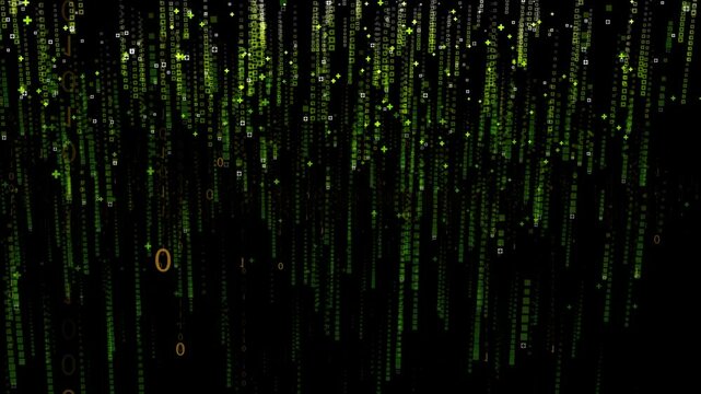 green binary code