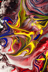 Obraz premium Vibrant Abstract Fluid Art with Shimmering
