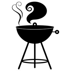 barbecue grill isolated on white
