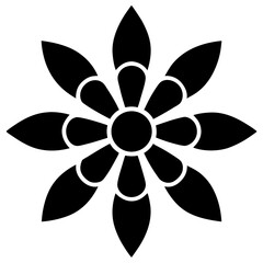 black and yellow flower