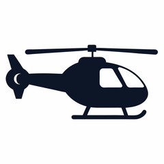 helicopter isolated on white