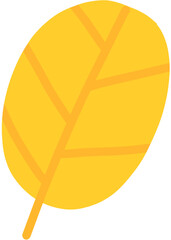 yellow leaf isolated on white background