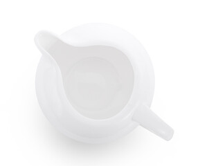Milk jar isolated on white background.