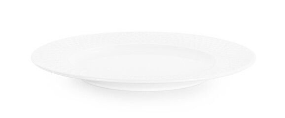 white plate isolated on white background.