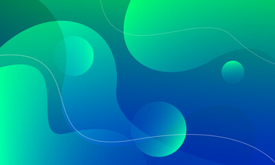 Abstract blue background with waves. Vector illustration