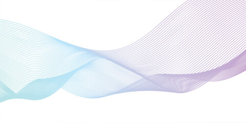 Fototapeta premium Decorative abstract composition with smooth wave patterns and mesh accents