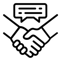 agreement icon line