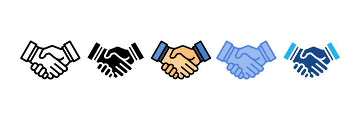 Handshake Icon Element For Design