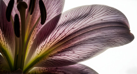 Translucent Petals Illuminated Close Up Revealing Delicate Floral Detail