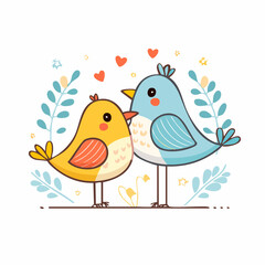 Vector in trendy flat and linear style - abstract simple background in trendy living coral color with leaves and plants and copy space for text - floral banner, cover design