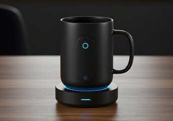 Self-Stirring Smart Mug on Charging Base