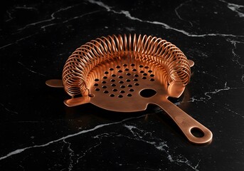 Copper-Plated Cocktail Strainer