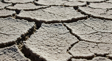 Desiccated Earth Canvas Close Up on Textured Arid Land Surface