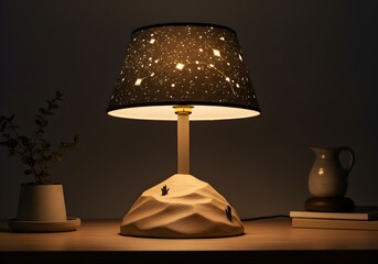 Desk Lamp of Dunes and Stars