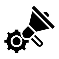 Marketing Vector Glyph Icon Design