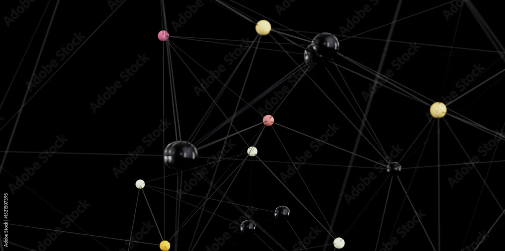 Poster stock photo of an abstract network. great for technology, connection, and communication concepts.