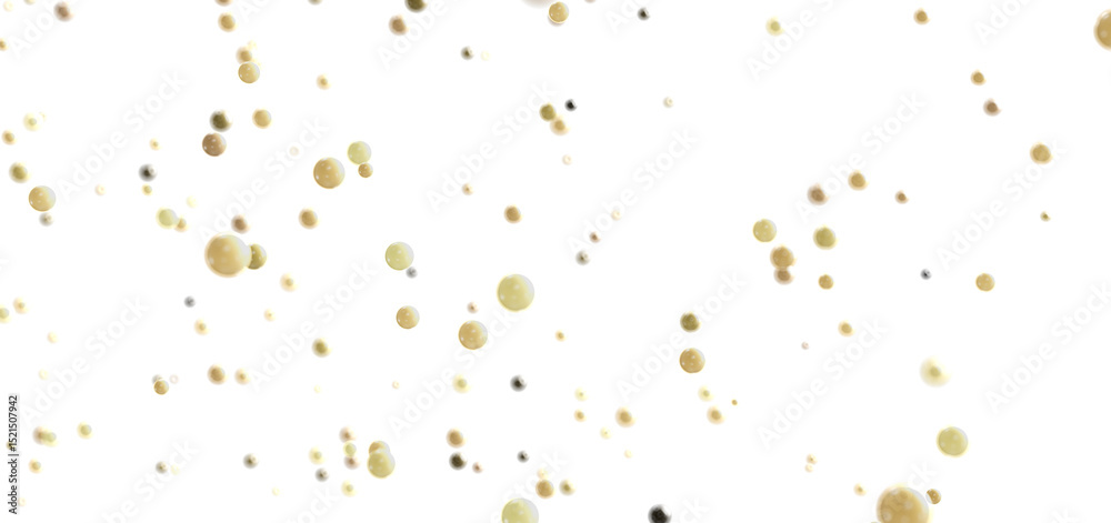 Aufkleber abstract background of beige and gold bubbles floating on white. perfect for websites, presentations