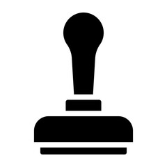 Stamp Vector Glyph Icon Design