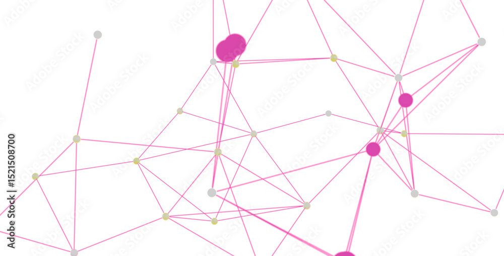 Poster modern abstract network graphic with connecting dots and lines. ideal for technology, communication,
