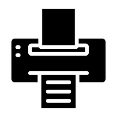 Printer Vector Glyph Icon Design