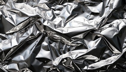 Exploring the Intricacies of Crumpled Aluminum Foil: A Study in Texture and Reflection