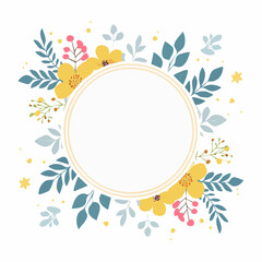 Vector design templates in simple modern style with copy space for text, flowers and leaves - wedding invitation backgrounds and frames, social media stories wallpapers