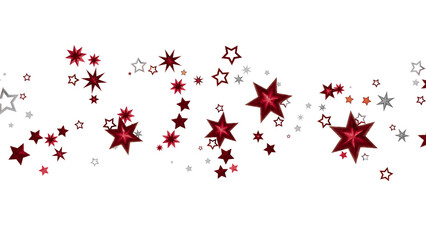Festive background with red and silver stars. Perfect for holidays, celebrations, and more!
