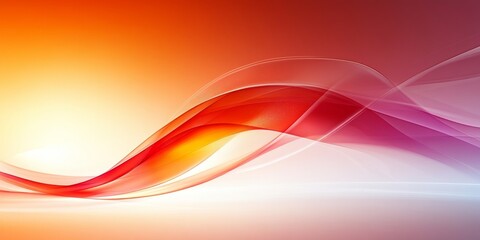 Obraz premium Gentle Cooper Tones Abstract Background of Delicate, Wavy, Fluid Forms on Soft Gradient