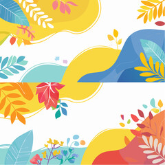 Vector set of abstract backgrounds with copy space for text - bright vibrant banners, posters, cover design templates, social media stories wallpapers .