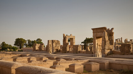 Ruins of ancient city of Persepolis, Iran
