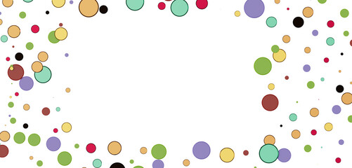 Multicolored paper confetti on transparent background. Realistic confetti flying. Colorful scattered items to holiday decorations.