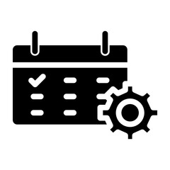 Planning Vector Glyph Icon Design
