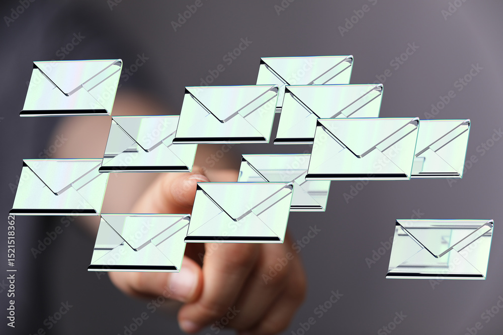 Fototapete efficient email management. tips for organizing and prioritizing your inbox.