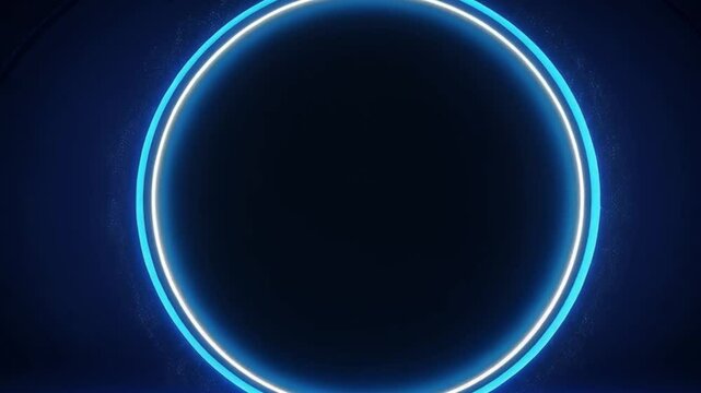Glowing Circle Blue