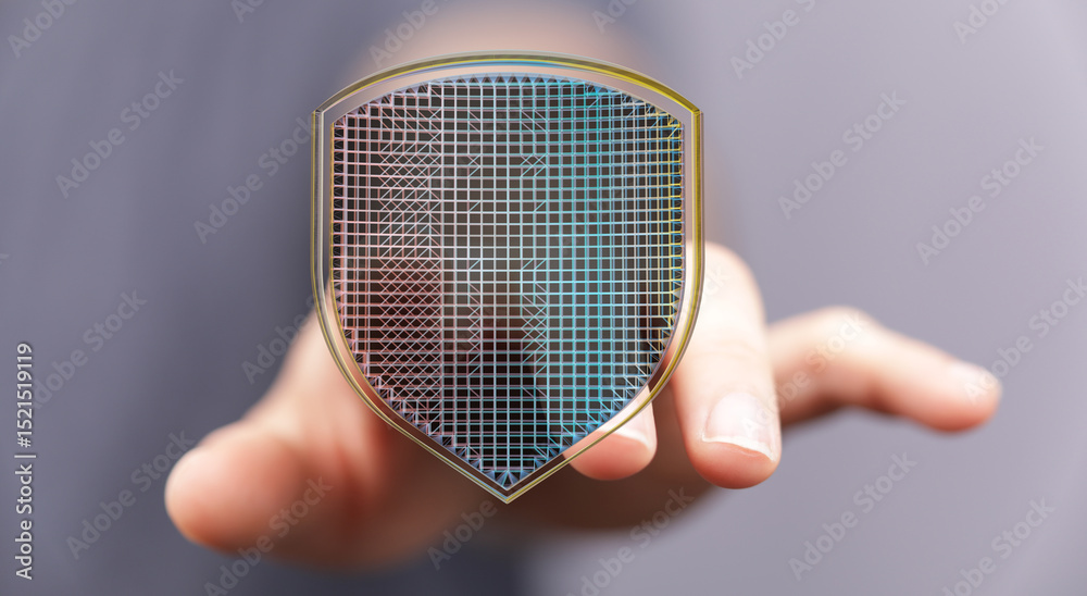 Aufkleber secure your data with robust cybersecurity. protect against threats.
