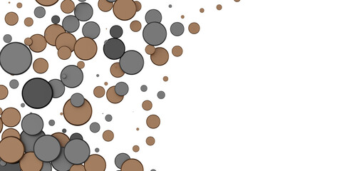 gold  Delight: Captivating 3D Illustration of Joyful gold Confetti