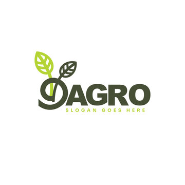 D argo logo with two leaves and the Green Agriculture logo