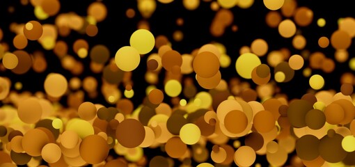 Abstract background with gold and brown circles. Perfect for luxury, celebration, and festive designs.