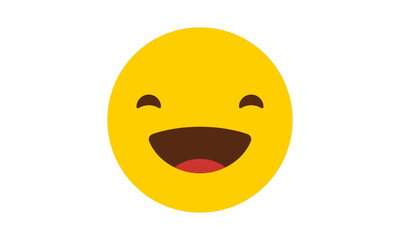 Fototapeta premium FLAT emoticon icon Emoji