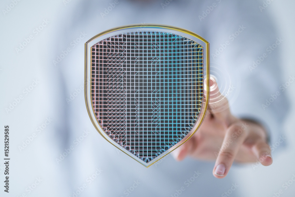 Aufkleber Secure your data with advanced cybersecurity solutions.  Protect against threats.