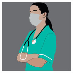 young doctor with stethoscope