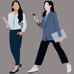 young business woman with laptop