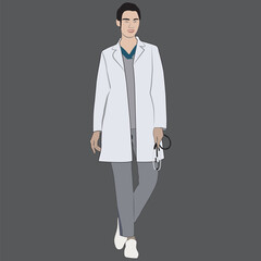 portrait of a young doctor
