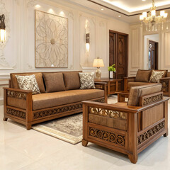 sofa set design for drawing room with sheesham wood
